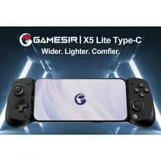Controle de jogos móvel Gamesir X5 Lite tipo C com design leve GameSir Hall Effect Stick e função Turbo para Android