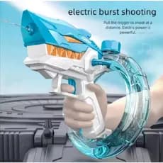 Pistola de água elétrica Tubarão bateria recarregável até 10 metros de distância super divertido