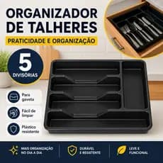 Porta Talheres Para Gaveta Organizador Faca Garfo