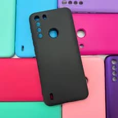 Capa Capinha Motorola Moto  One Fusion   Silicone veludo