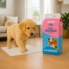 Tapete Higiênico Cachorro Descartável para Cães 60x80 com 30 Unidades Secagem RápidaAlta Absorção Aroma Neutro