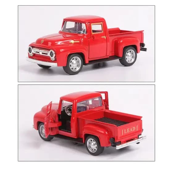 Carro Miniatura Caminhonete Pickup Antiga 1955 Carrinho Metal Antigo