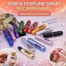 Mini Porta Perfume Recarregável 5ml Spray Portátil para Viagem e Bolsa