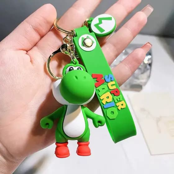 Chaveiro Premium Emborrachado 3D Alta Qualidade – Personagens Clássicos (Mario, Luigi e Outros) – Resistente e Detalhado