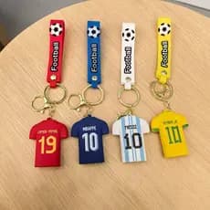 Chaveiro 3D Emborrachado seleção de Futebol Alta Qualidade PVC Colecionável