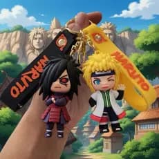 Chaveiro 3D Emborrachado Naruto Anime Alta Qualidade Colecionável