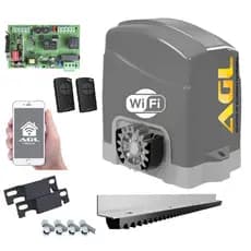 Motor Portão Eletrônico Agl Dz Wifi Bluetooth 3,50 Metros