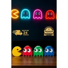 Decoração Pac-Man Kit Decorativo – Decoração Gamer Room