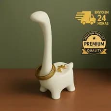 Porta Anel Dino Elegante – Suporte Decorativo para Joias