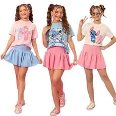 Conjunto Menina Infantil Juvenil Estilosa Festa Modinha Adicionar aos favoritos