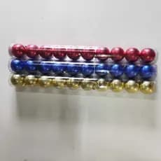 Tubo com 10 Bolas de Natal de 6cm P10160