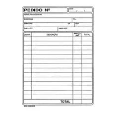 20 blocos pedido nota neutra 10x15 papel 75g (sulfite)