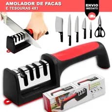 Afiador Amolador De Facas E Tesouras 4 Em 1 Profissional