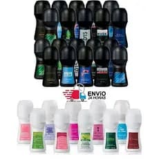 Kit 10 Desodorante Roll-on Rollon Rolon AVON Masculino ou Feminino 48h-72h - 48ml
