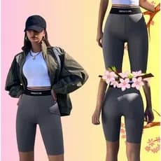 Shorts estilo coreano Leggings Ciclismo Street Motociclista Corsário short Techwear egirl luxo academia treino fitness
