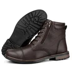 Bota Masculina Coturno com Zíper Estilo e Funcionalidade JG