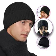 GORRO MASCULINO EM TRICO TOUCA DE LÃ INVERNO QUENTINHO TOP