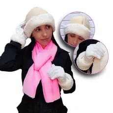 Kit De Inverno Cidades Frias Touca Luva Feminina Elegance