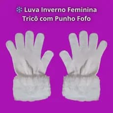 ❄️ Luva Feminina com Pelúcia | Macia e Linda