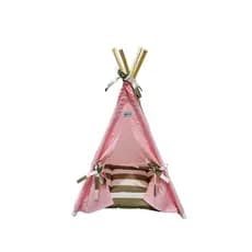 Toca para cães e gatos tenda cabana Rosa liso P