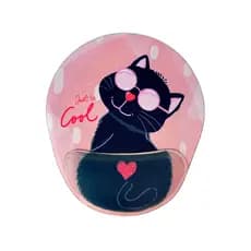 Mouse pad Ergonômico Confort Fun Com Apoio De Punho - Gato