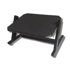 Apoio Ergonômico para Pés Descanso Suporte Base Emborrachado Resolve Nr17 Plataforma Aço 40cm 8 Níveis de Regulagem