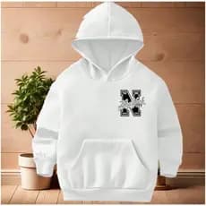 Moletom Canguru Infantil Casual Com Bolso E Capuz Para o Inverno Estampa NY Para Meninos Blusa De Frio Criança Inverno