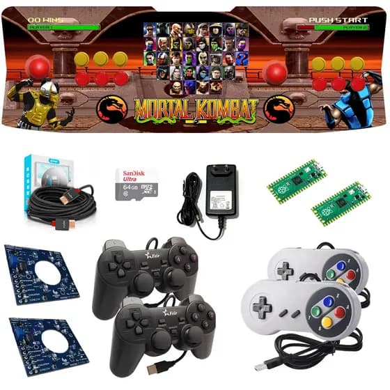 Fliperama Portátil Retrô 17000 Jogos + HDMI 5m + 4 controles