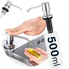 Dispenser Detergente Dosador Cozinha Porta Sabonete Liquido Embutir 500 ml