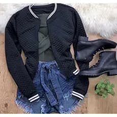 Blusa Abrigo de Frio Jaqueta Jaquetinha Bomber Casaco Feminina M, G e GG Matelassê