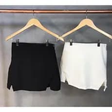 Short Saia Bengaline Fendas Laterais Moda Feminina
