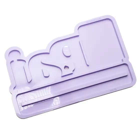 Molde de Silicone para Resina Placa Pai com Foto - 2 cavidades (8,2 cm)