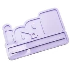 Molde de Silicone para Resina Placa Pai com Foto - 2 cavidades (8,2 cm)