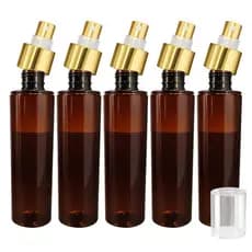 Kit Frasco Body Splash Âmbar Perfume 200ml Com Sobretampa Valvula Semi Luxo Dourado R24/410
