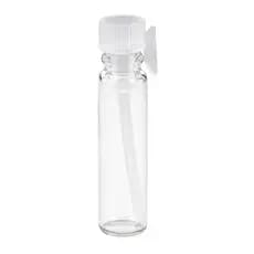 Frasco Amostra de Perfume 1ml Flaconete de Vidro Pressão Tampa Vedação Mini Demonstrador Cosméticos