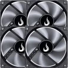 Kit 4 Cooler Fan 12cm 120mm Gabinete Gamer Pc S/ Led Rise Mode
