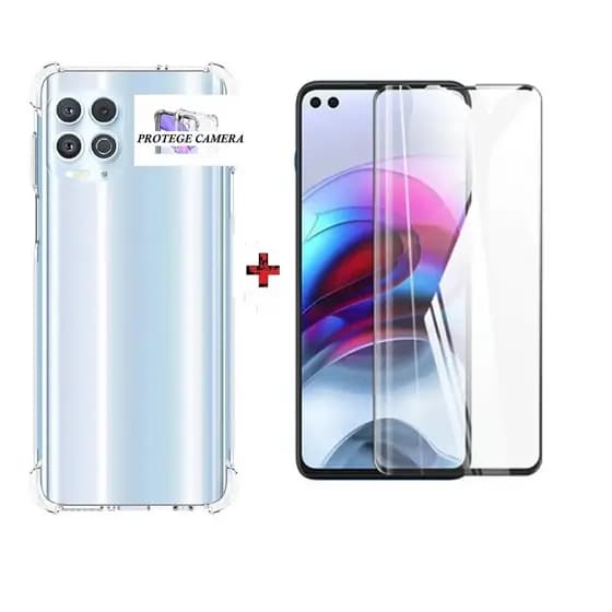 Película De Nano Gel Flexível 5D 9D Motorola Moto G100 + Capinha Reforcada  Natsume