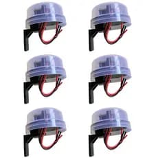 Kit 6x Relé Fotocélula Corujito Qualitronix Iluminação Automática Bivolt Com Suporte Original
