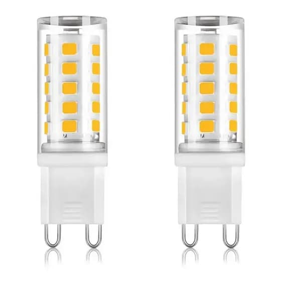 Kit 2x Lâmpada LED Halopin G9 5W Bivolt Para Lustres e Arandelas Quente Ou Fria