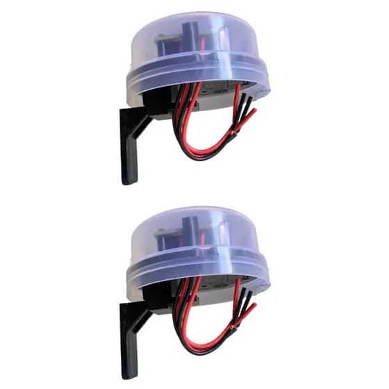 Kit 2x Relé Fotocélula Corujito Qualitronix Iluminação Automática Bivolt Com Suporte Original