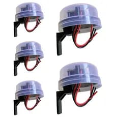 Kit 5x Relé Fotocélula Corujito Qualitronix Iluminação Automática Bivolt Com Suporte Original