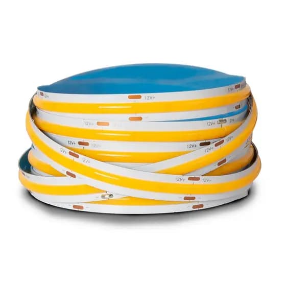 Fita De LED COB 12V 15W/M 360 LED/M Alto Brilho 3000K 4000K 6000K - Rolo 5 metros