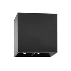 Arandela Slim Preta Externa Facho Duplo Ajustável Led 4w 3000K IP67 Branco Quente Bivolt