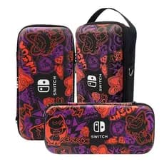 Para Nintendo Switch/Lite Scarlet E Saco De Armazenamento De Tema Violeta Capa Rígida Protetora Acessório Oled