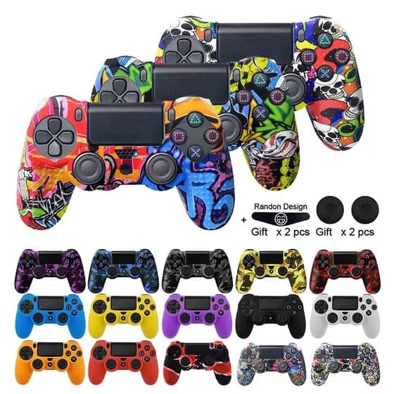Capa De Borracha De Silicone Flexível Em Gel Para SONY Playstation 4 PS4 Proteção Do Controlador PS4 Pro Slim Gamepad