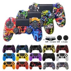 Capa De Borracha De Silicone Flexível Em Gel Para SONY Playstation 4 PS4 Proteção Do Controlador PS4 Pro Slim Gamepad