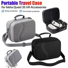 Para Oculus quest 3s/3/2 Organizador De Chapéu Preto Cinza Simples Bolsa De Grande Capacidade Meta Crossbody