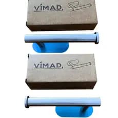 Kit 2 Suporte Porta Papel Higiênico Aço Inox Adesivo 3M Forte Alta Fixação Organizador Luxo Premium