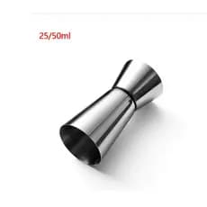 Dosador Duplo de Bebidas Jigger Medidor Inox 25x50ml