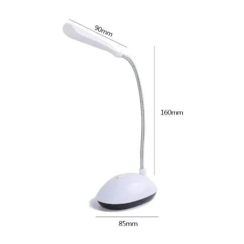 Mini Luminária Abajur Luz De Led Leitura De Mesa Flexível